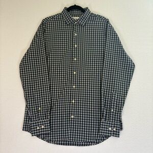 Peter Millar Black and White Plaid Shirt